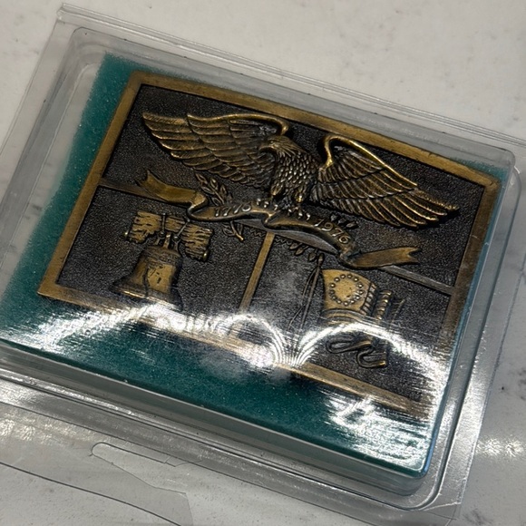 Vintage Gold and Black Eagle Belt Buckle - Picture 3 of 8